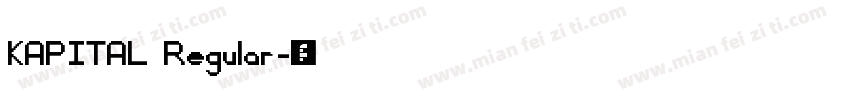 KAPITAL Regular字体转换